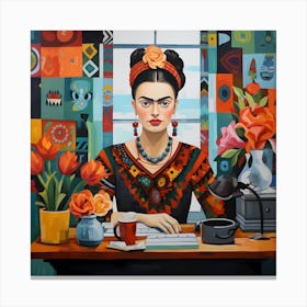 Frida nowadays Canvas Print