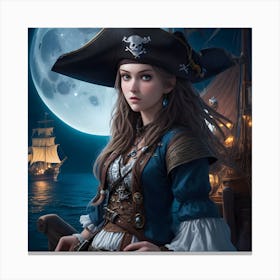 Pirate Girl Canvas Print