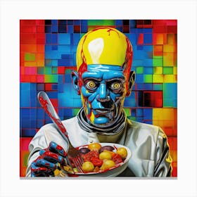 'The Man In The Bowl' Canvas Print