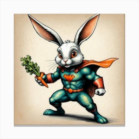 Super Bunny 15 Canvas Print