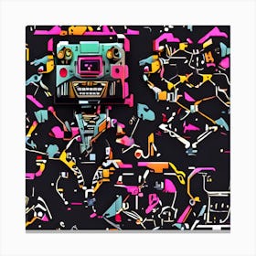 Robots 5 Canvas Print