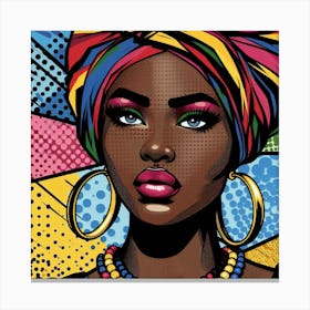 Zuwaira African Pop Art Canvas Print