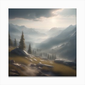 Mountain Landscape 22 Canvas Print