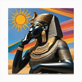 Egyptian Statue Canvas Print