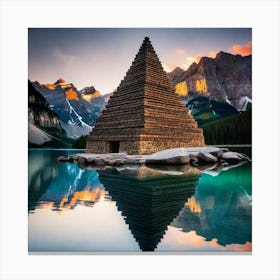 Pyramid At Sunset 2 Canvas Print