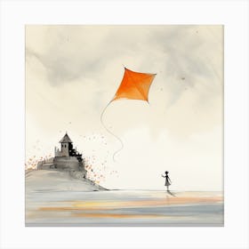 Kite Flying Canvas Print