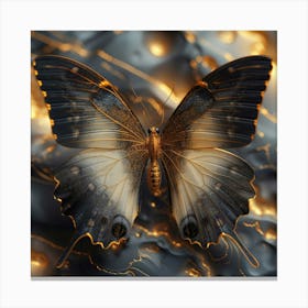 Gold Butterfly Canvas Print