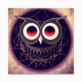 Abstract Owl Canvas Print