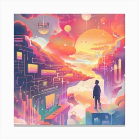 Futuristic City 3 Canvas Print