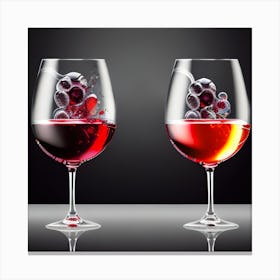 Wine Glasses Canvas Print