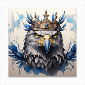 Eagle With Crown Canvas Print