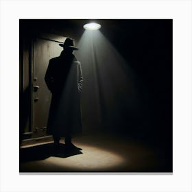 Man In Hat Canvas Print