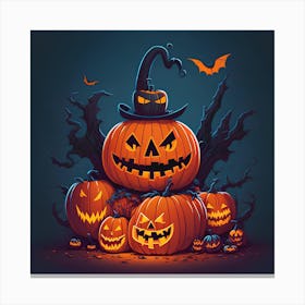 Halloween Pumpkins 3 Canvas Print