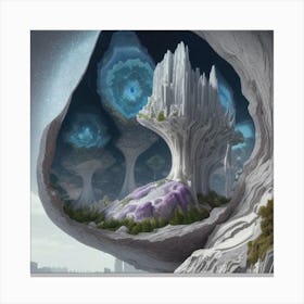 life in a geode Canvas Print