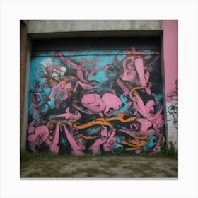 Vivid Dreams Graffiti Canvas Print