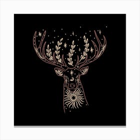 Deer Head Canvas Print