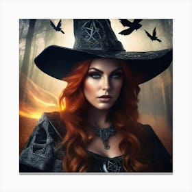 Witch In The Woods 1 Canvas Print