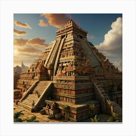 Pyramid Of The Sun Canvas Print