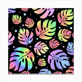 Rainbow Leaves Canvas Print