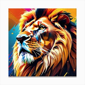 Lion Painting 77 Canvas Print