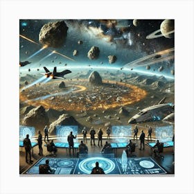 A Futuristic Scene Origins Asterian Syndicate Canvas Print