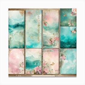 Shabbychicdreamymistpasteljunkjournalsprinc2 Canvas Print