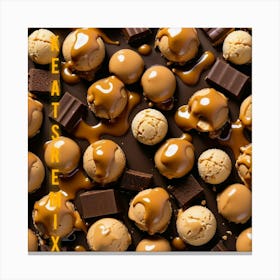 Chocolates And Caramels Canvas Print