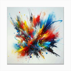 Explosion Of Colors Canvas Print