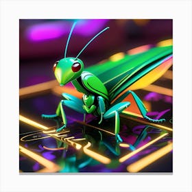 Bug On A Table 1 Canvas Print