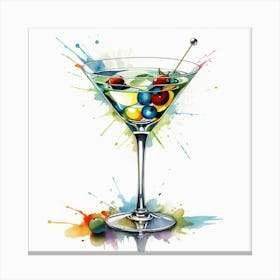 Illustrative Albedo Martini Art 3 Canvas Print