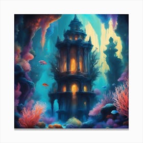 Underwater Palace 2 Canvas Print