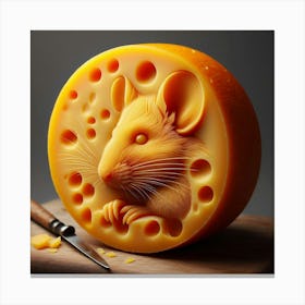 Cheese Carving Canvas Print