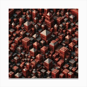 Red City Canvas Print