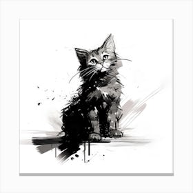 Cat Painting 1 Canvas Print