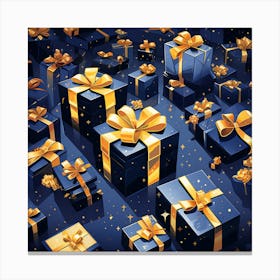 Christmas Gift Boxes Canvas Print