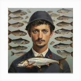 'Fisherman' Art Print Canvas Print