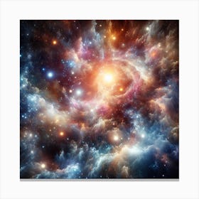 Nebula In Space Canvas Print