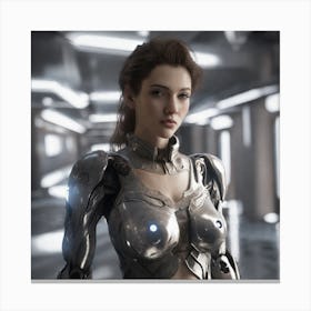 Futuristic Woman 140 Canvas Print