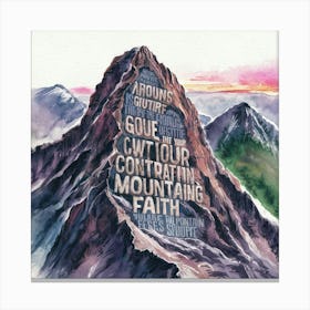 Mountain Of Faith Canvas Print