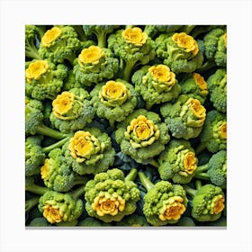 Florets Of Broccoli 3 Canvas Print