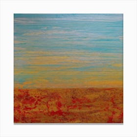 Sunset In The Desert Canvas Print