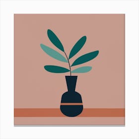 Plant In A Vase Canvas Print