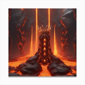 King Of Lava Canvas Print