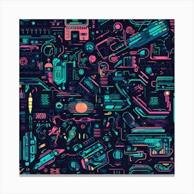 Sci-Fi Background Canvas Print