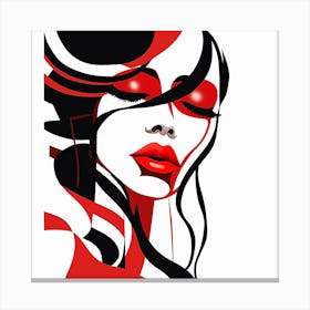 Red And Black Canvas Print