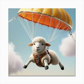 Leonardo Phoenix 09 A Serene Sheep With A Gentle Expression Fl 1 Canvas Print