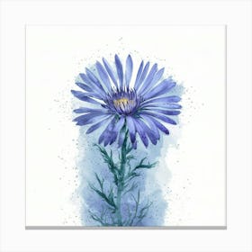 Blue Daisy Canvas Print