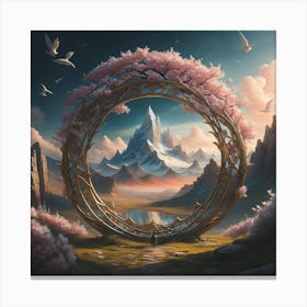 Ring Of Blossoms Canvas Print