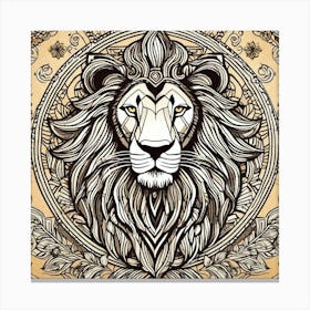 Lion Head 39 Canvas Print