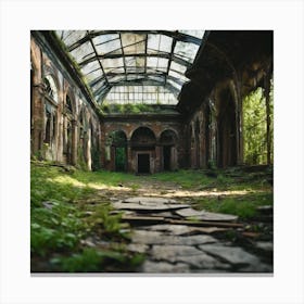 Abandoned Building Stock Videos & Royalty-Free Footage 1 Canvas Print